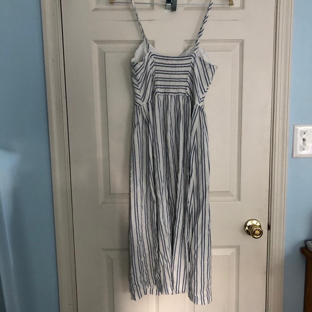 Stripe Button Front Midi Dress - image 3